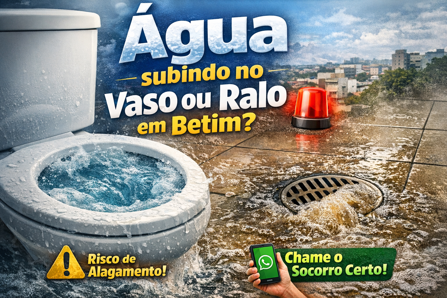 água subindo no vaso ou ralo em Betim indicando entupimento de esgoto